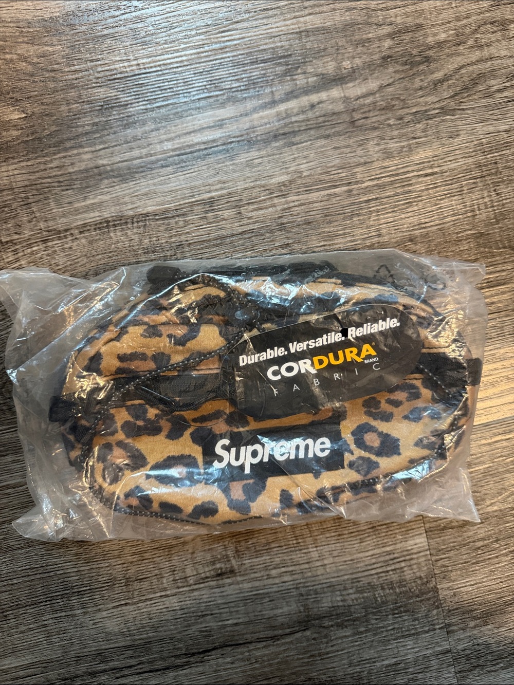 Supreme Leopard Print Waist Bag — Brown & Black